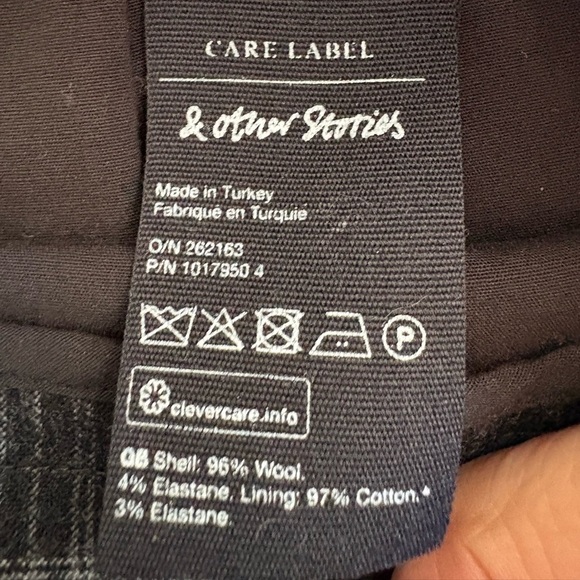 & Other Stories Paris Atelier Plaid Wool Pants - Picture 9 of 13